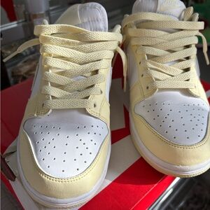 Nike Women's Sneakers in Yellow and White